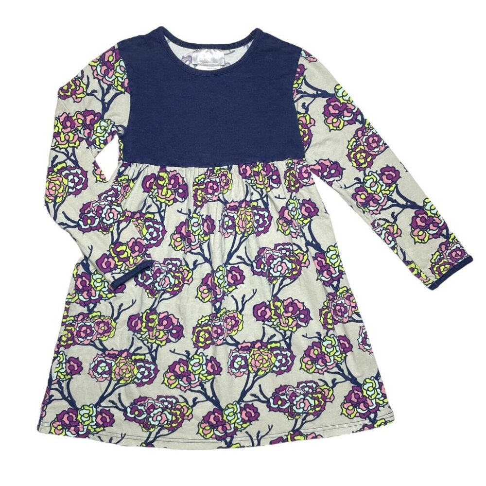 Southern Tots Cotton Floral Dress Blue Gray 6